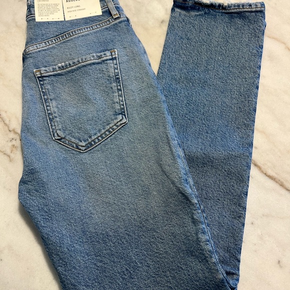 AGOLDE Riley Long Straight denim NEW WITH TAGS 24 - Picture 4 of 11